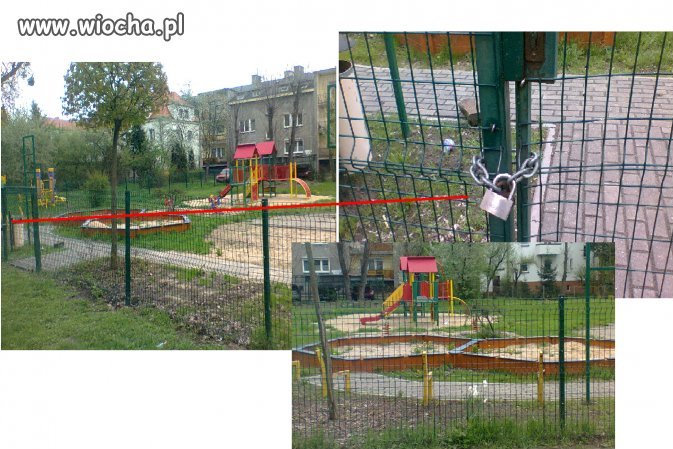 Piękny prawie nowy placyk zabaw dla dzieci