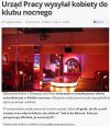 Urząd Pracy wysyłał kobiety do Klubu Nocnego...