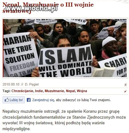 Kiedy Nergal podarł Biblię - nic się nie stało