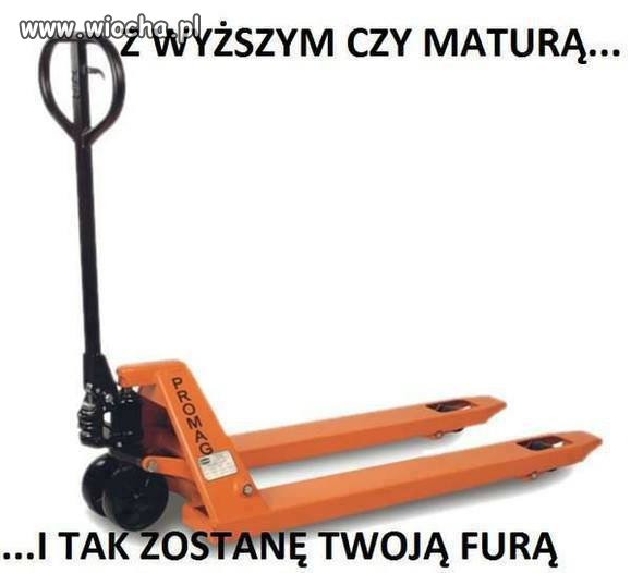 Wyższe... średnie... podstawowe... 