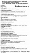 Podanie o pracę
