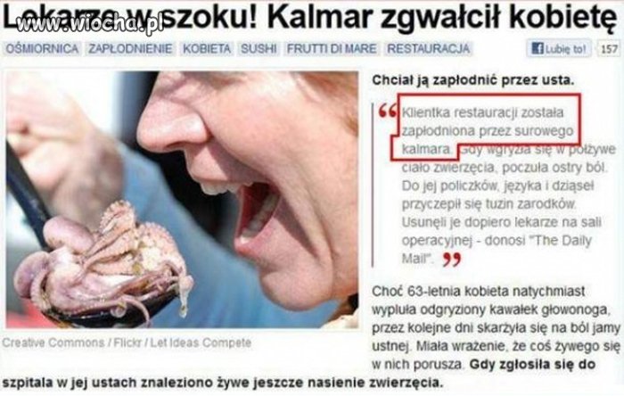 Sensacja, damsko-kalmarowa akrobacja !!!