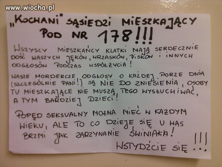 Kochani sąsiedzi - nie zarzynajcie świniaka