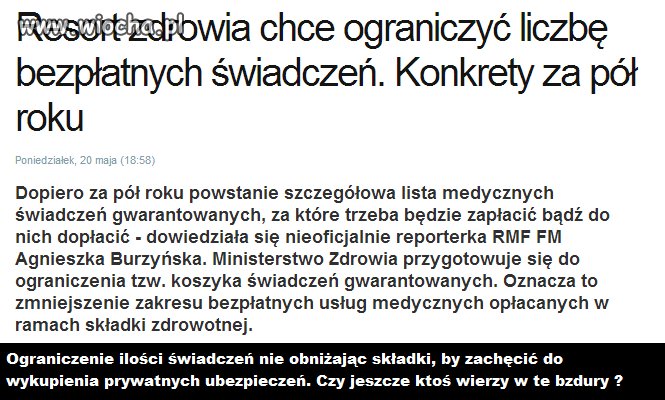 I znowu rząd robi nam dobrze