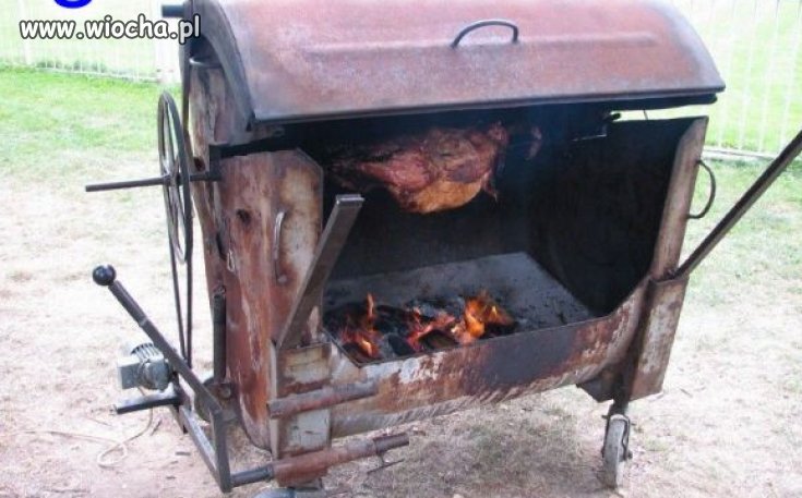 "Grill prosto ze śmietnika"