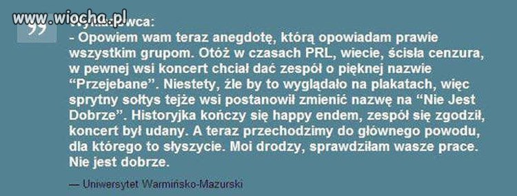 Na wykładzie