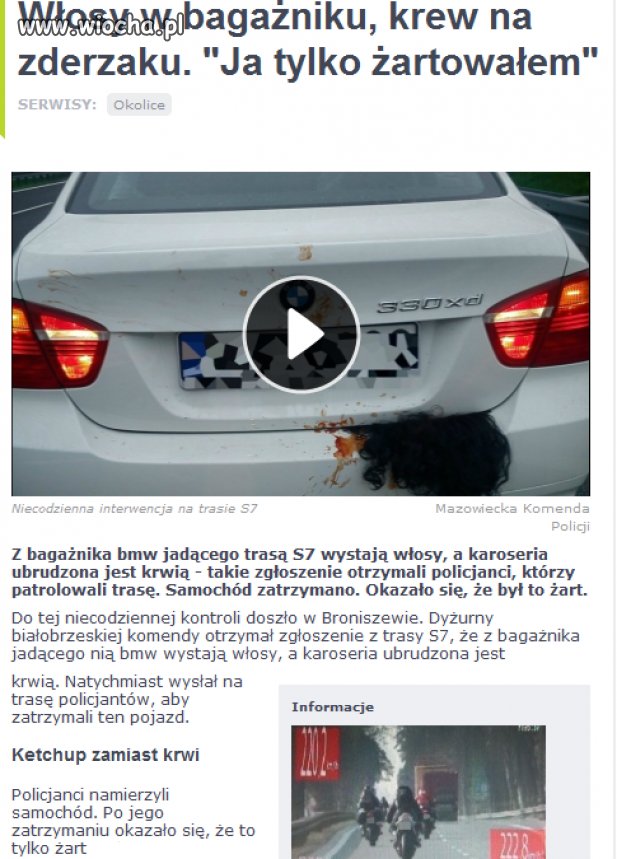 "Ja tylko żartowałem"