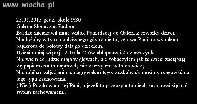 Wiocha w Radomiu