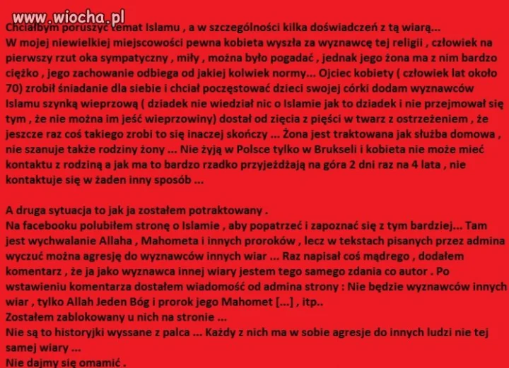 Nie daj się omamić.