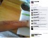 W kącu zrobiony tatułaż