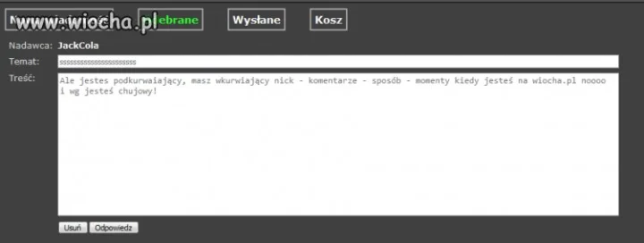 Idiotyzm niektórych mnie przeraża.