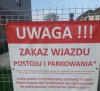 Uwaga...zakaz wjazdu...