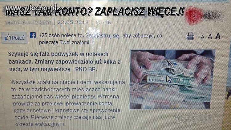 BANKI I ICH OPŁATY!