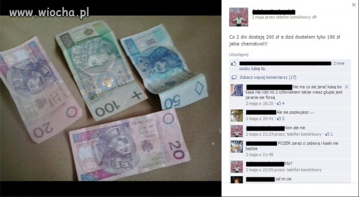 Pieniądze pewnie z pierwszej komunii świętej