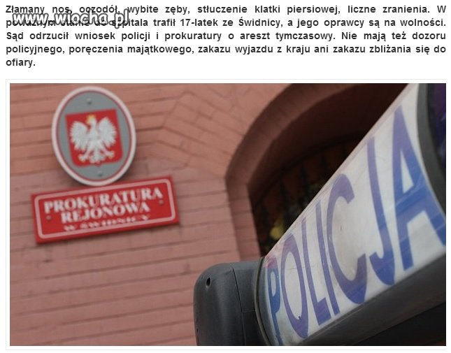 Zmasakrowali mu twarz i są wolni