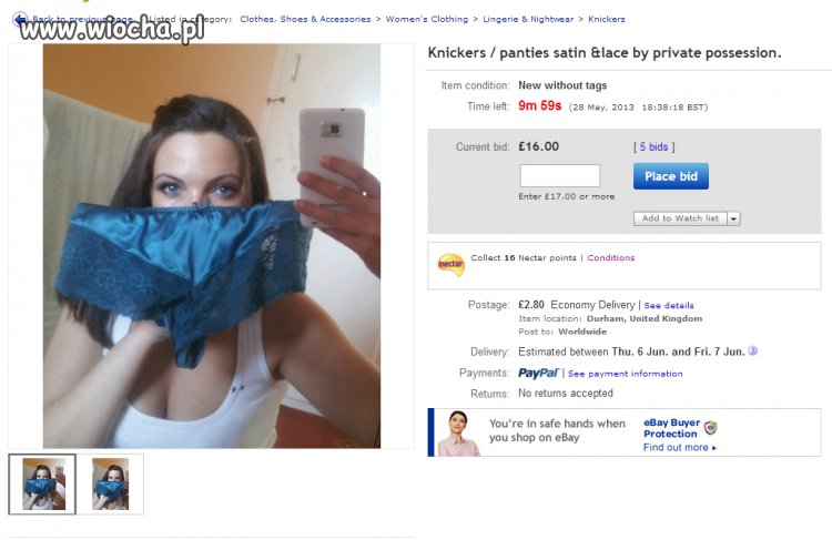 Sprzedam używane majtki 