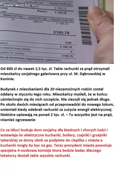 Konin - idiotyczny projekt budynkow socjalnych