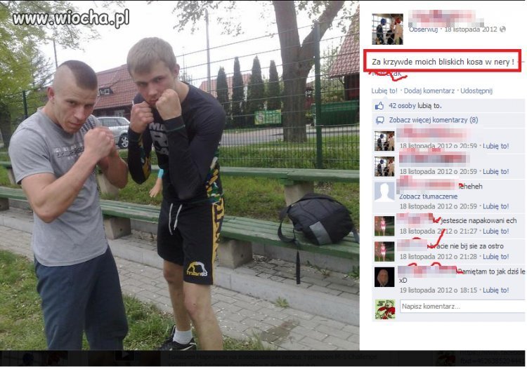 Za krzywde moich bliskich kosa w nery !