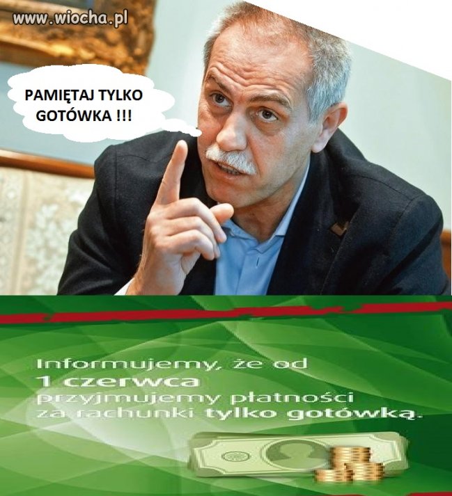 Pamiętaj tylko gotówka !!!