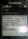 Już słać sms z taką sondą to już chore