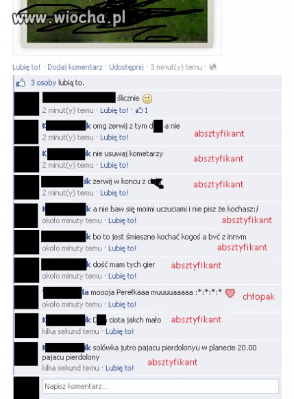 Absztyfikant vs. chłopak