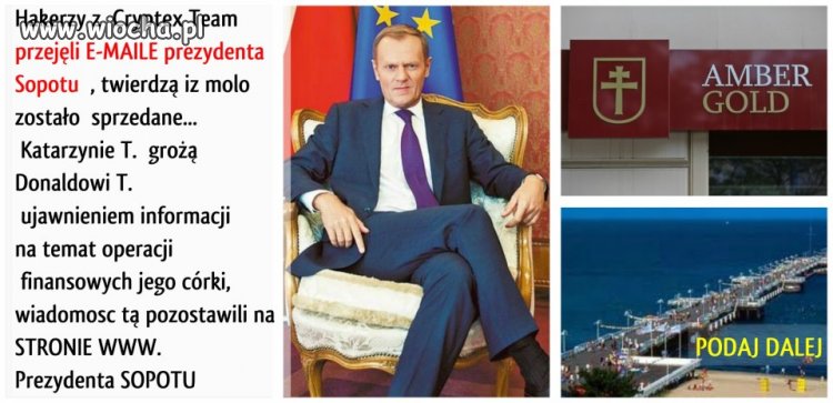Polski premier szntażowany