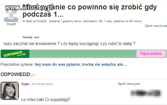 Kolejne z bystrych pytań