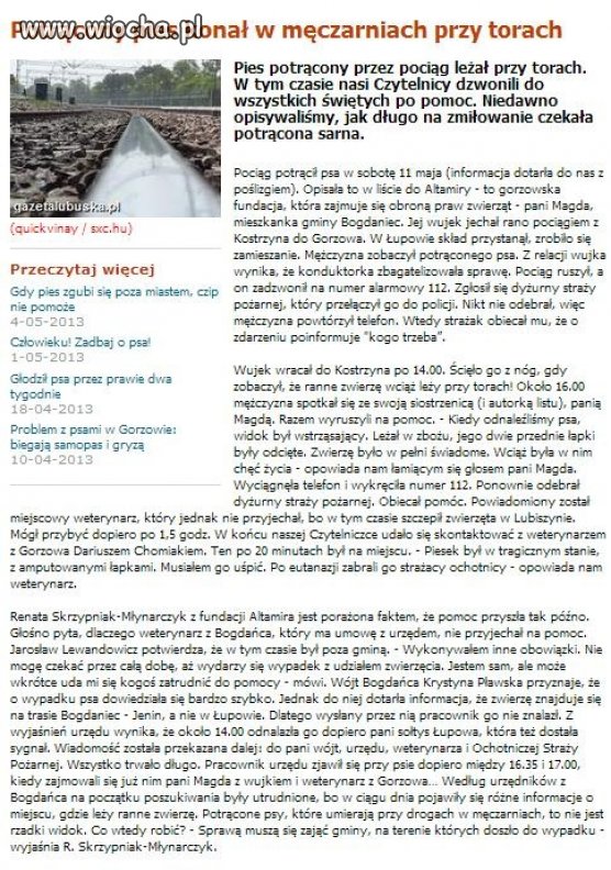Znieczulica Urzędników z Bogdańca k. Gorzowa Wlkp.