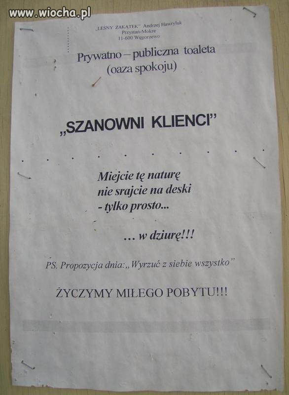 Prywatno - publiczna toaleta