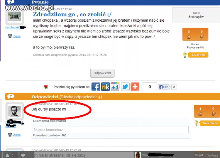 " Zdradziłam go, co zrobić"