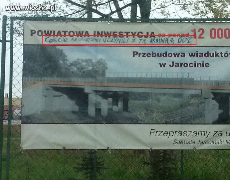 Taki tam dopisek na plakacie 