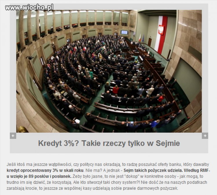 Chcesz kredyt 3%-zostań posłem