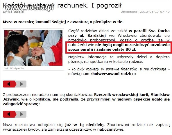 Żniwa w kościele rozpoczęte. 
