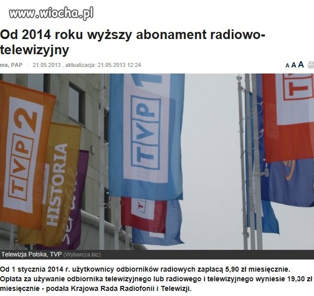 Zamiast zlikwidować to go jeszcze podwyższają...