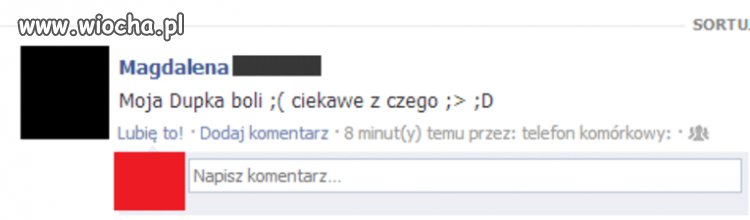 Dupka boli...