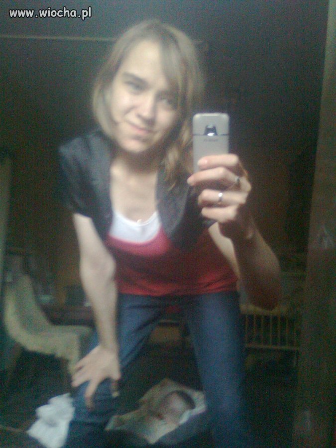 Matka robi sweet focie w lustrze