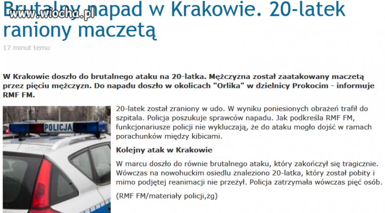 Maczeta Kraków honorowo pięciu na jednego!