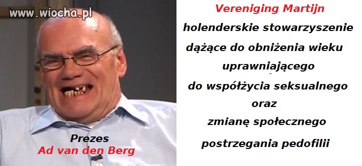 Prezes LEGALNEGO stowarzyszenia pedofilskiego 
