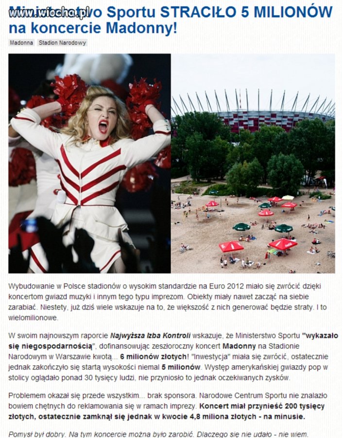 Pani Minister Sportu zaspokoiła swoje marzenia