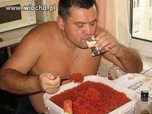 Kawior, wóda, na bogato 