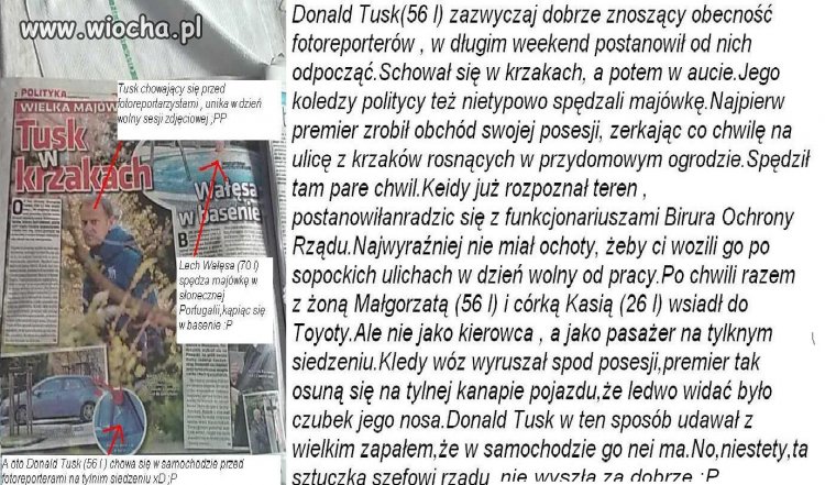 Tusk w Krzaczorach 