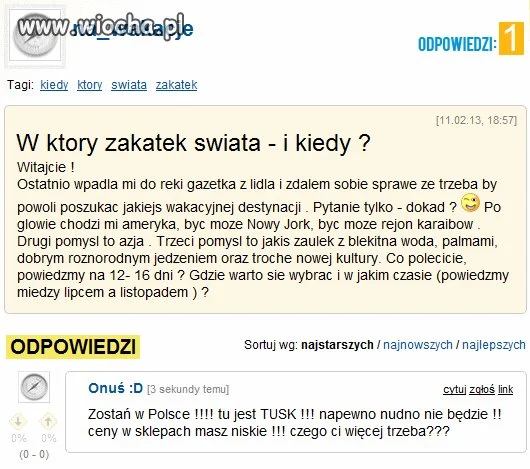To powiedział 