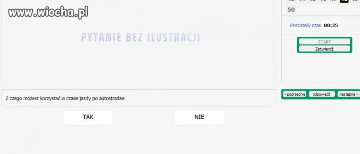 Nowe testy na prawko 2013