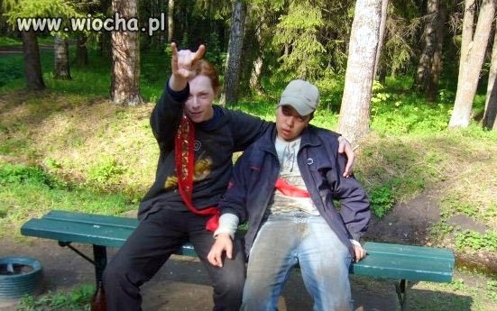 Takie tam z koleżką w lasku