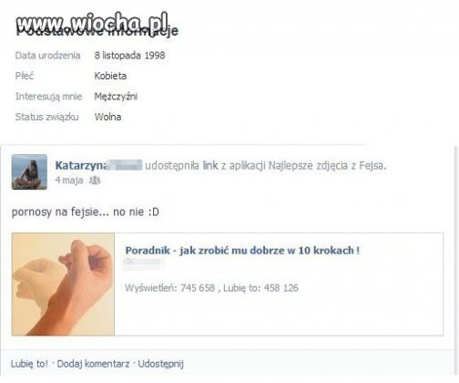 Ona ma 14 lat