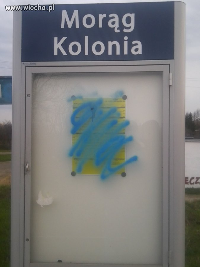 Rozkład pkp zamazany przez jakiegoś idiotę 