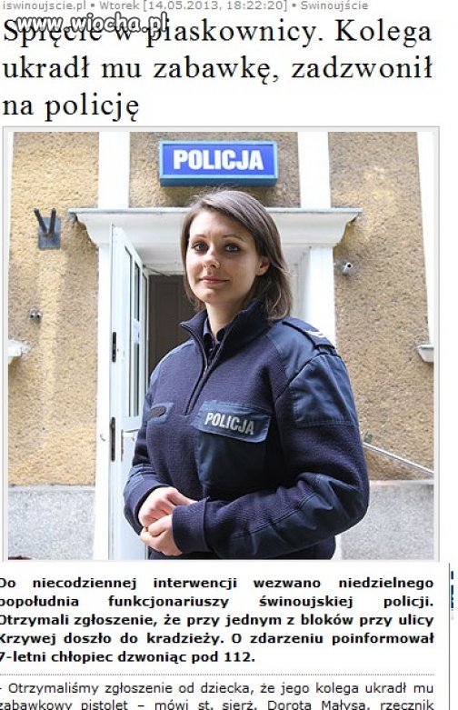 7-Letnie dziecko zadzwoniło na Policję...