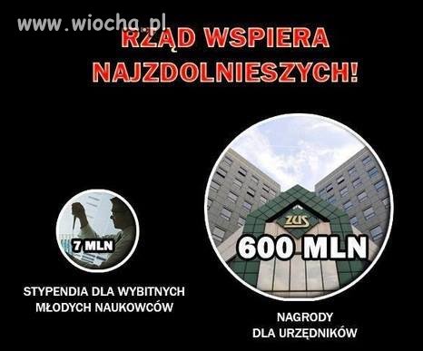 Rząd wspiera najzdolniejszych!