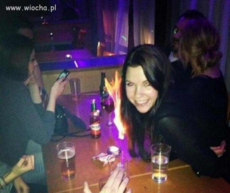 Płonące włosy