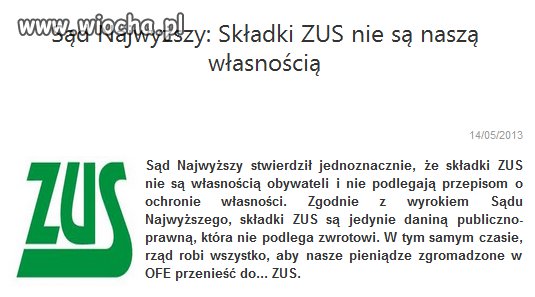 Nadal wierzysz w swoją emeryturę???